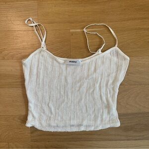 Danielle Guizio Cream Knit Camisole